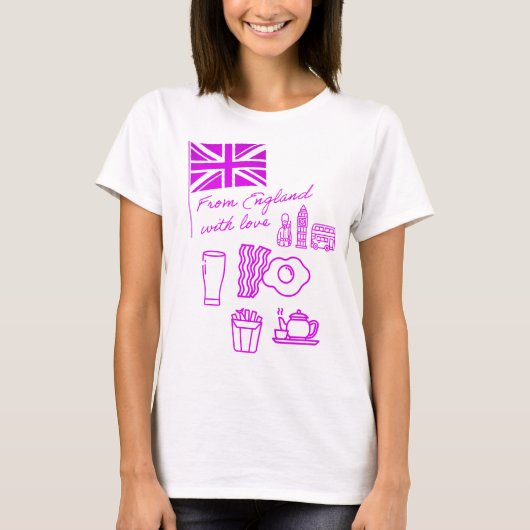 EXANGLIA (Purple) Basic Tシャツ (正面)