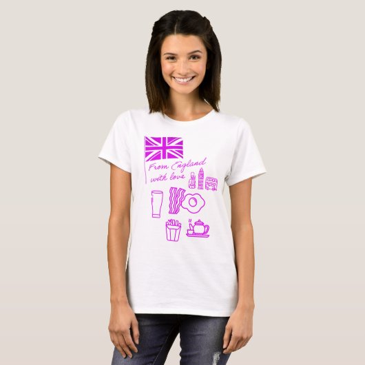 EXANGLIA (Purple) Basic Tシャツ (正面フル)