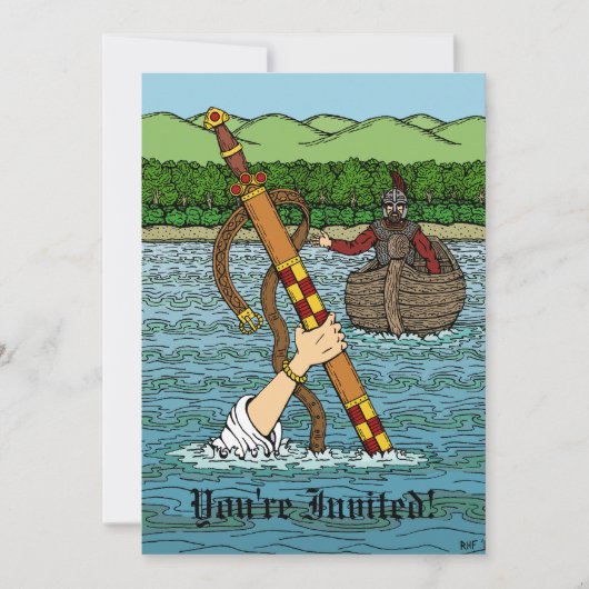 Excaliburおよびアーサー 招待状 (正面)