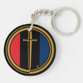 Excaliburのクラシックのロゴ キーホルダー (裏面)