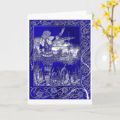 Excaliburの挨拶状のリターン カード (黄色い花)