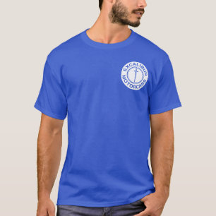 Excaliburの自動車の白のロゴ Tシャツ