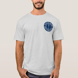 Excaliburの自動車の青のロゴ Tシャツ