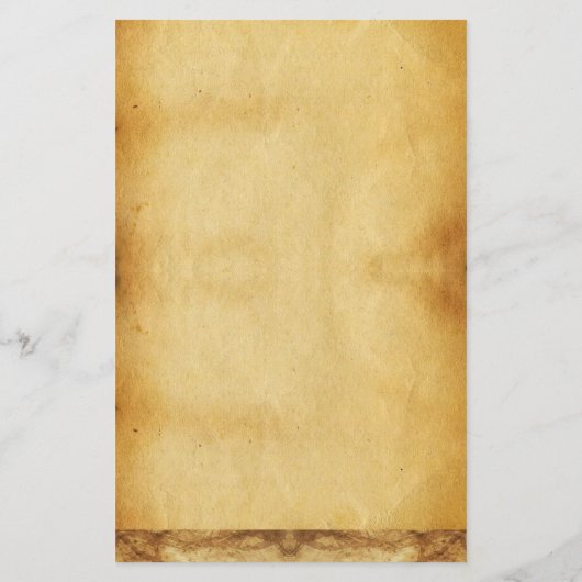 EXCALIBUR .ANTIQUEの赤く青い花の羊皮紙 便箋 (裏面)