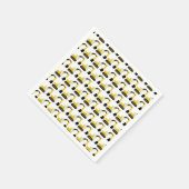 Excavadoras, fiesta de cumpleaños construcción スタンダードカクテルナプキン (角)