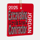 Excavating Contractor Extraordinaire CUSTOM セラミックオーナメント (右)