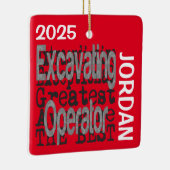 Excavating Operator Extraordinaire CUSTOM セラミックオーナメント (右)