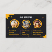 Excavation, Building Construction, Concrete works 名刺 (裏面)