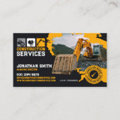 Excavation, Building Construction, Concrete works 名刺 (正面)