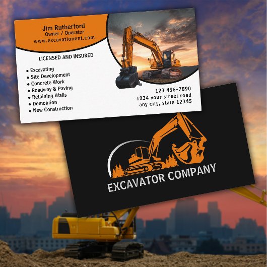 Excavation Services Business 名刺