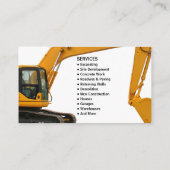 Excavation Services Business 名刺 (裏面)