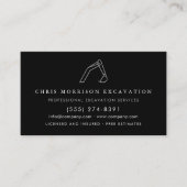 Excavator Construction Operator Company 名刺 (正面)