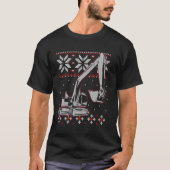 Excavator Operator Ugly Christmas Sweater Heavy Eq Tシャツ (正面)