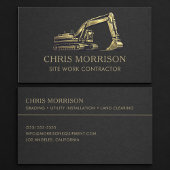 Excavator Site Work Contractor Professional 名刺