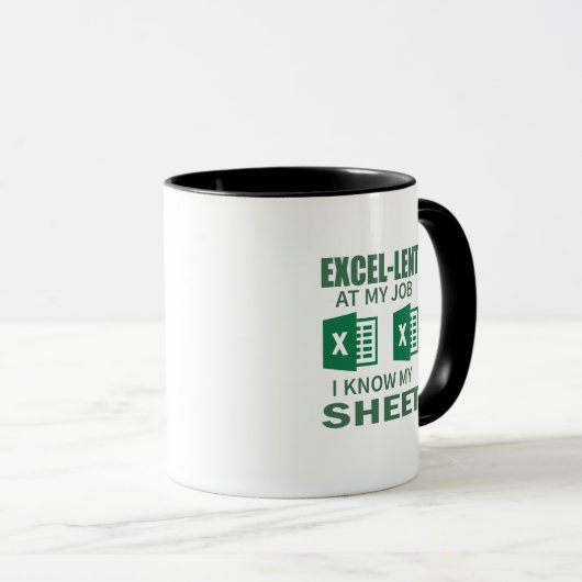 Excelおもしろい SpreadSheetコーヒーマグfor Accountant マグカップ (正面右)