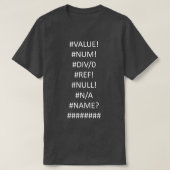 EXCELの問題 Tシャツ (デザイン正面)