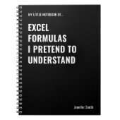 Excelの数式を理解しているふりをする ノートブック (正面)