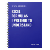 Excelの数式を理解しているふりをする ノートブック (正面)