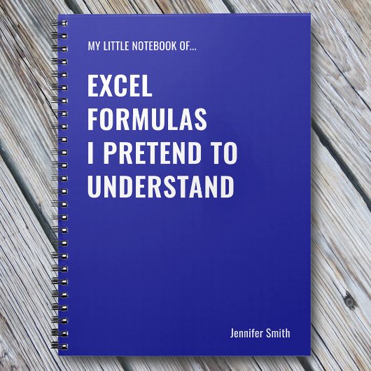 Excelの数式を理解しているふりをする ノートブック