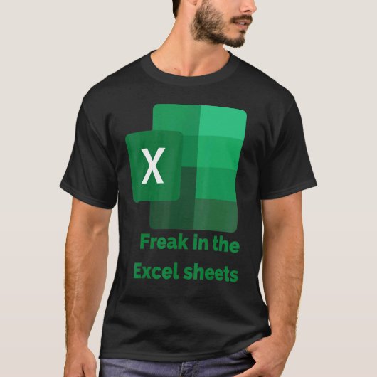 Excelシートに浸る2 Tシャツ (正面)