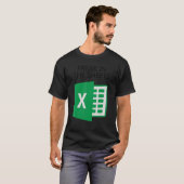 Excelシートのハロウィンに夢中になる Tシャツ (正面フル)