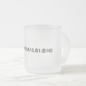 Excel式:最大式 フロストグラスマグカップ (正面右)