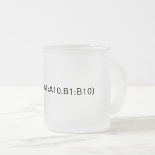 Excel式:最大式 フロストグラスマグカップ (正面右)