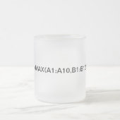 Excel式:最大式 フロストグラスマグカップ (中央)