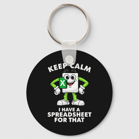 Excel Coworker Employee Farewell Goodbye Birthday キーホルダー (正面)