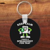 Excel Coworker Employee Farewell Goodbye Birthday キーホルダー (正面)