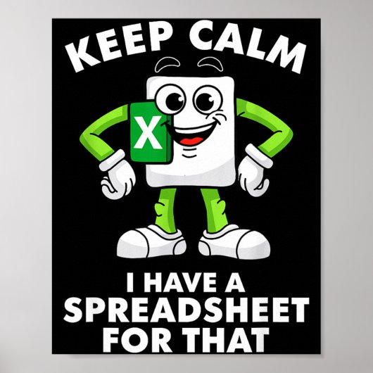 Excel Coworker Employee Farewell Goodbye Birthday  ポスター (正面)