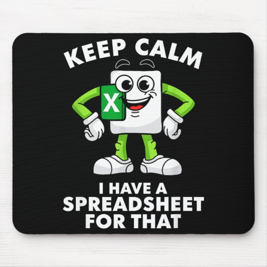 Excel Coworker Employee Farewell Goodbye Birthday  マウスパッド (正面)