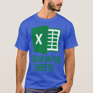 Excel Freak in the Sheets Excelおもしろいデザイン Tシャツ