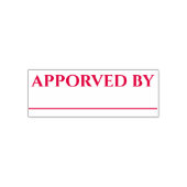 Excel Mark Approved by - 朱肉不要スタンプ セルフインキングスタンプ (デザイン)