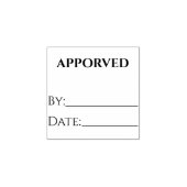 Excel Mark Approved by - 自動捺印ゴム印 ラバースタンプ (インプリント)