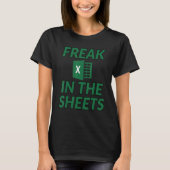 Excel Sheets Teeに夢中になる Tシャツ (正面)