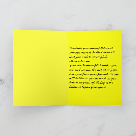 excellanceのための努力 カード (内部)