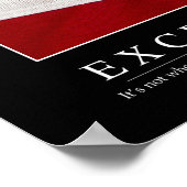 Excellence: Inspirational Quote ポスター (角)