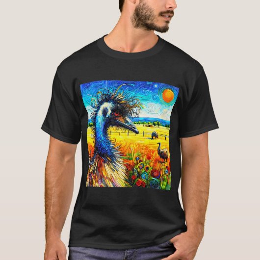 Excellence's Birds: エミュー#5 Tシャツ (正面)