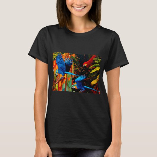 Excellence's Birds: ルーシーコバルトウシロハラゴシキセイガイコクインコ Ano Tシャツ (正面)