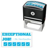 "EXCELLENT JOB!" +チューターの名前ラバースタンプ セルフインキングスタンプ (インサイチュ)