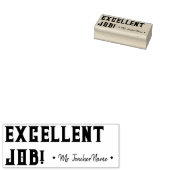 "EXCELLENT JOB!" +教育者の名前ラバースタンプ ラバースタンプ (押印)