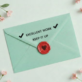 Excellent Work Teacher Self Inking Rubber Stamp セルフインキングスタンプ