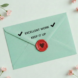 Excellent Work Teacher Self Inking Rubber Stamp セルフインキングスタンプ