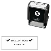 Excellent Work Teacher Self Inking Rubber Stamp セルフインキングスタンプ (インサイチュ)