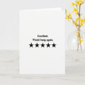 Excellent Would Bang Again Card カード (黄色い花)