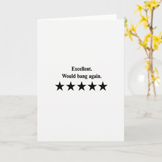 Excellent Would Bang Again Card カード (黄色い花)