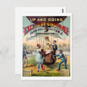 Excelsior Ginger Ale Vintageポスター復元 ポストカード (正面/裏面)