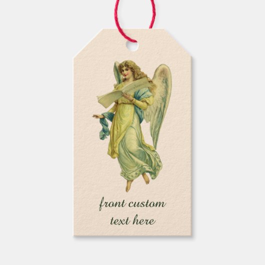 Excelsisビクトリアン Deoのグロリアのクリスマス・エンジェル ギフトタグ (正面)