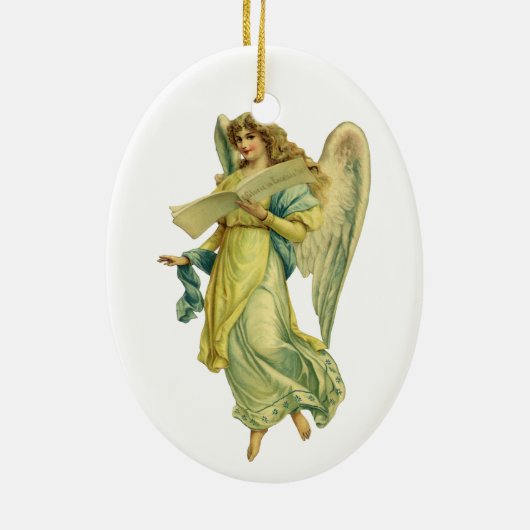 Excelsisビクトリアン Deoのグロリアのクリスマス・エンジェル セラミックオーナメント (裏面)